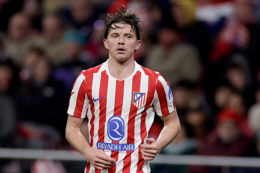 Conor Gallagher playing for Atletico Madrid.