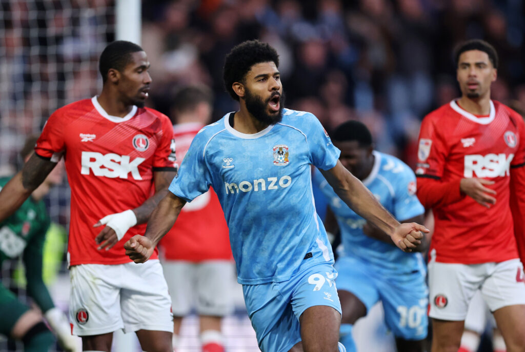 Coventry City striker Ellis Simms.
