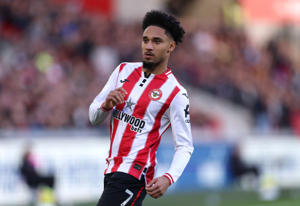 Brentford winger Kevin Schade.