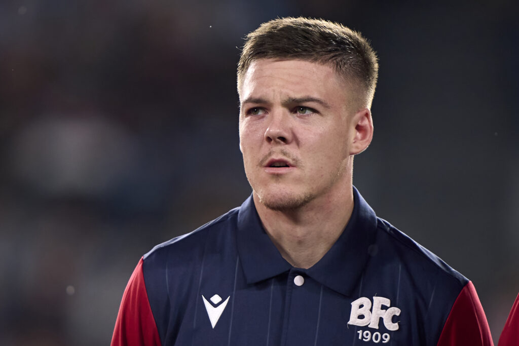 Emil Holm in action for Bologna