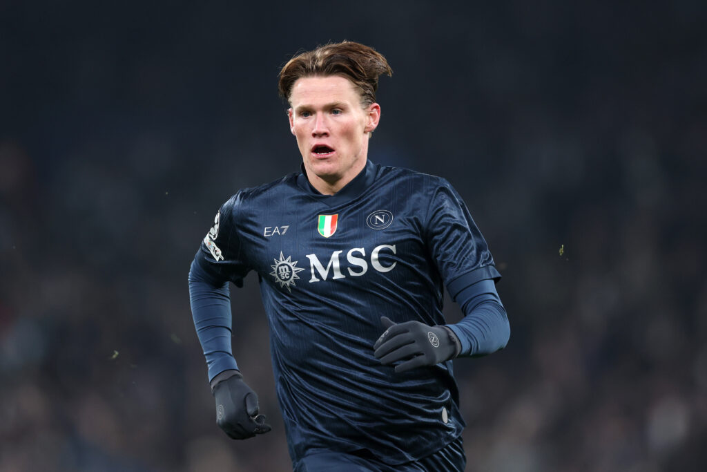 Scott McTominay playing for Napoli.