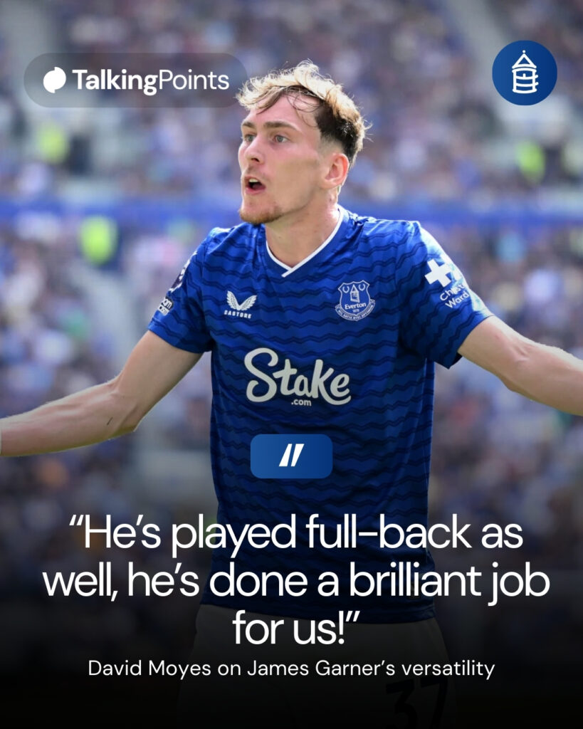 James Garner of Everton reacts during the Premier League match between Everton and Brighton and Hove Albion at Hill Dickinson Stadium