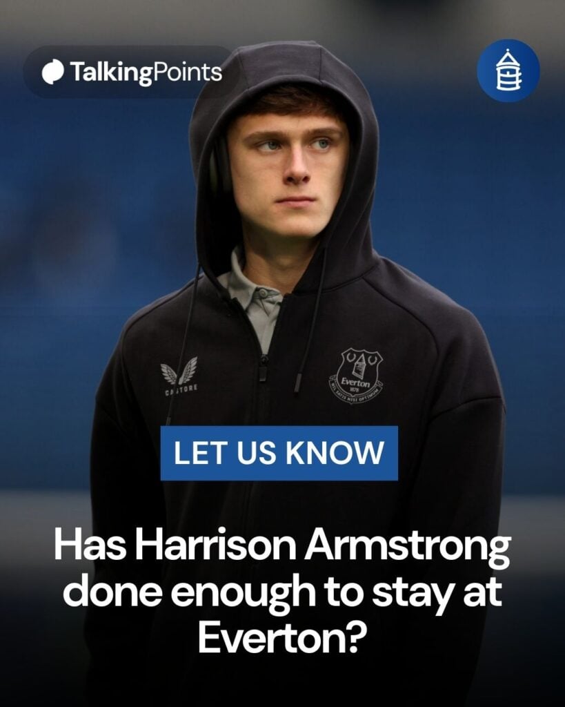 Everton midfielder Harrison Armstrong.