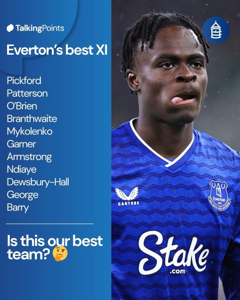Everton's best XI.