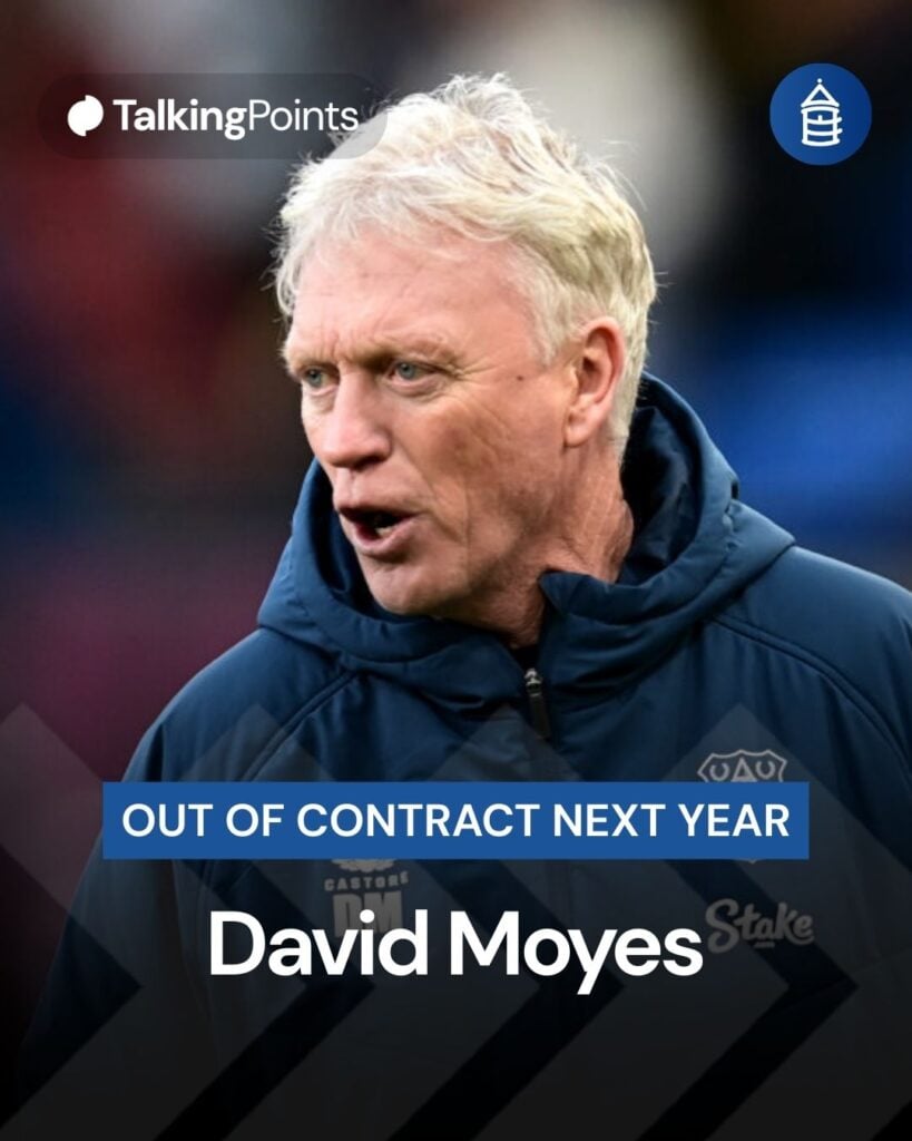 Everton manager David Moyes.