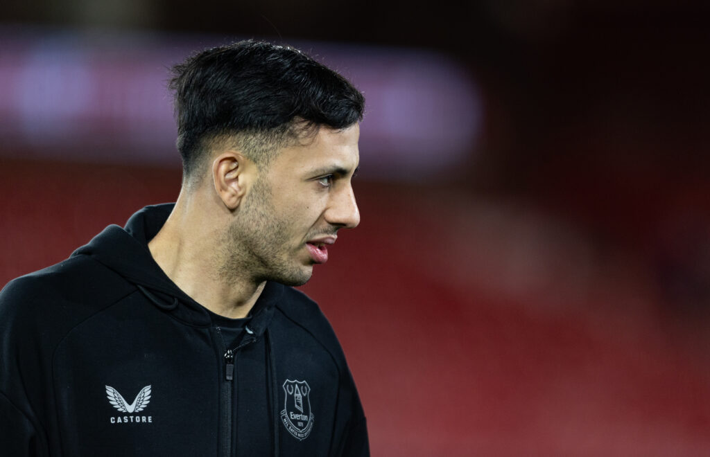 Dwight McNeil ahead of playing for Everton.
