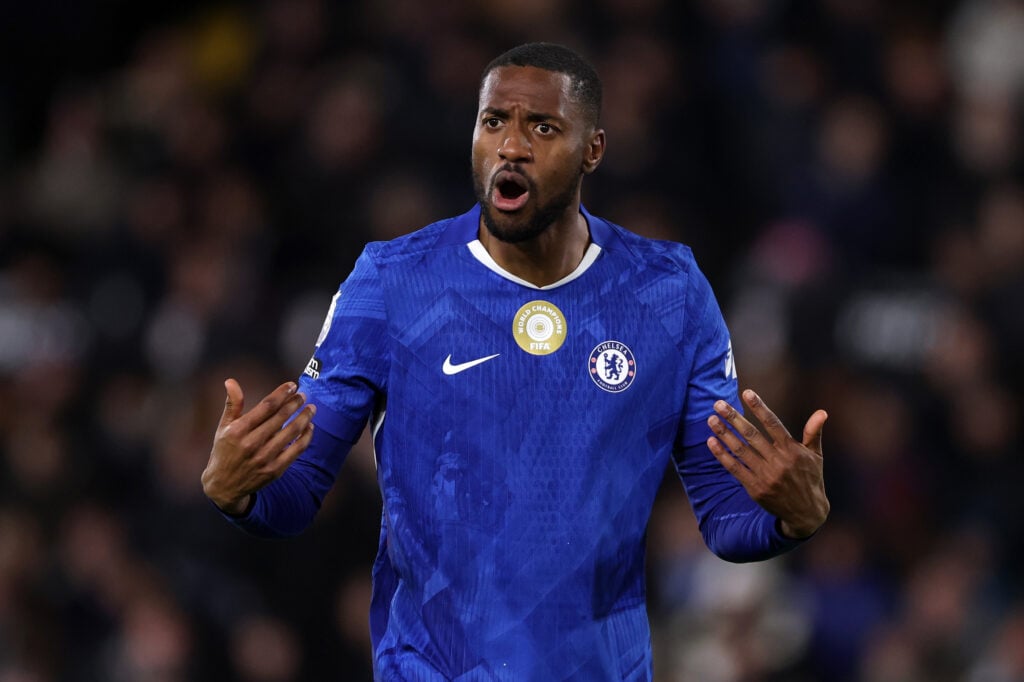 Tosin Adarabioyo playing for Chelsea.