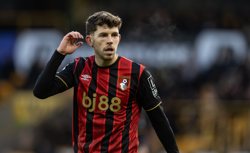 Ryan Christie playing for Bournemouth.