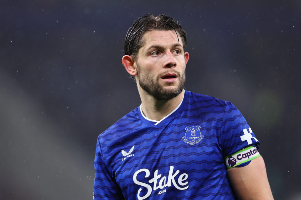 Everton defender James Tarkowski.