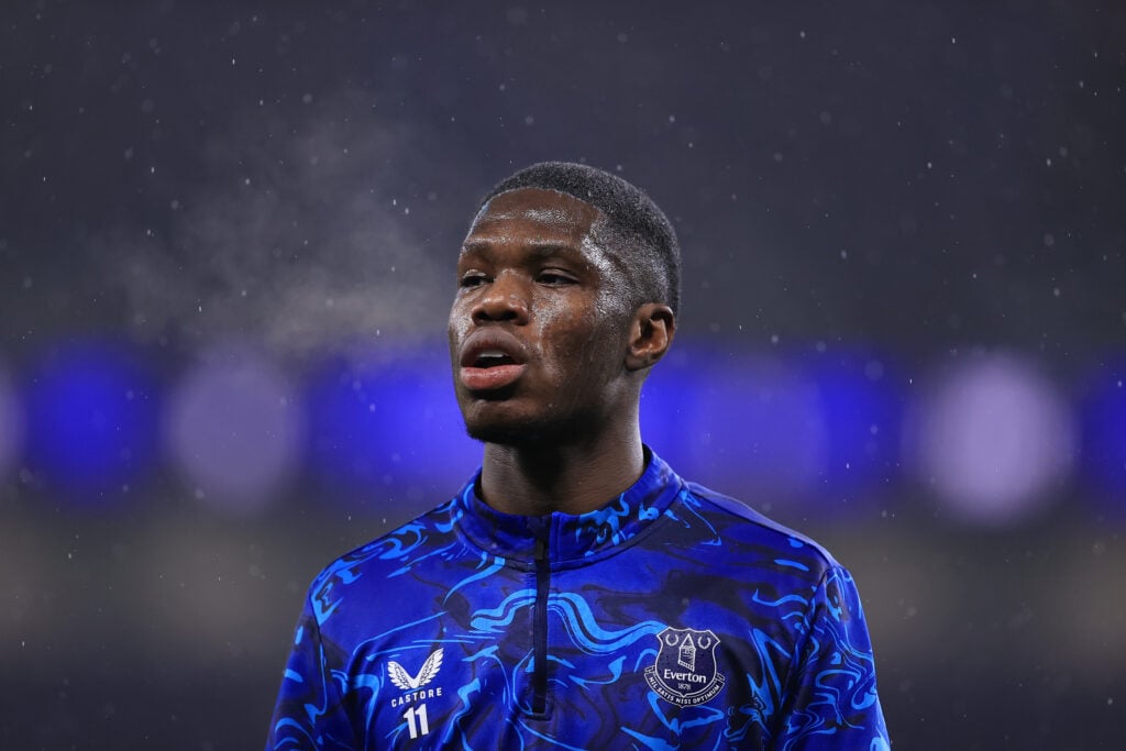Everton striker Thierno Barry.