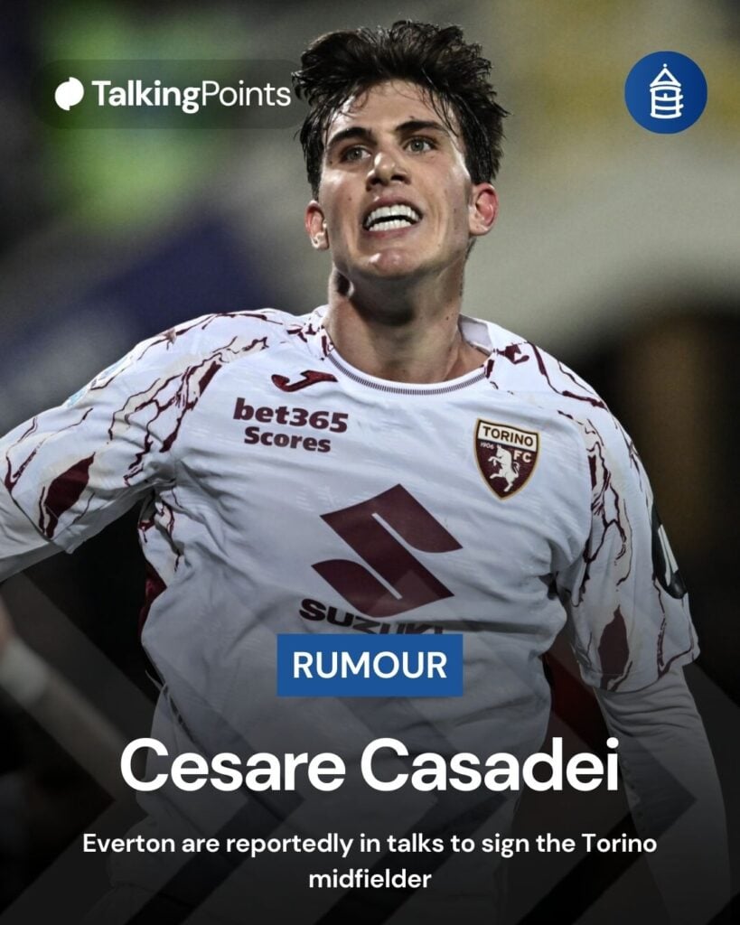 Everton target Cesare Casadei.