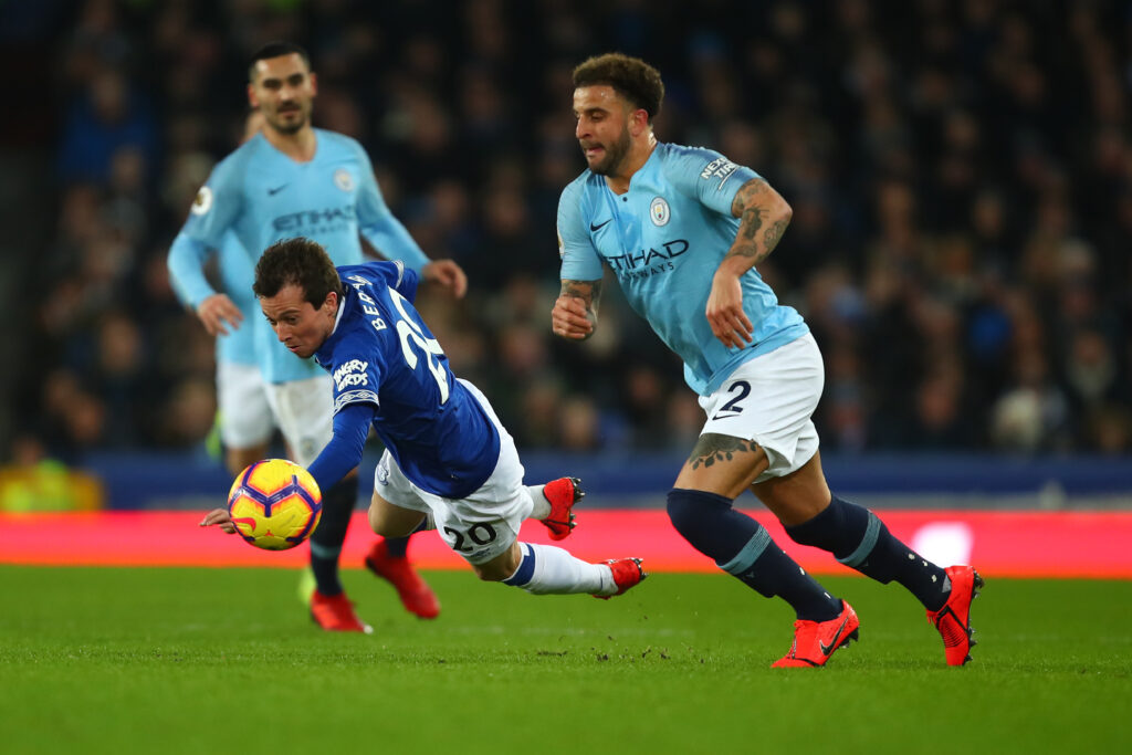 Everton winger Bernard.