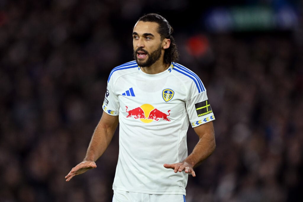Dominic Calvert-Lewin playing for Leeds.