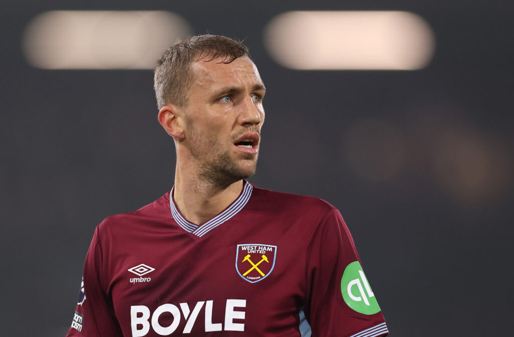 West Ham United midfielder Tomas Soucek.