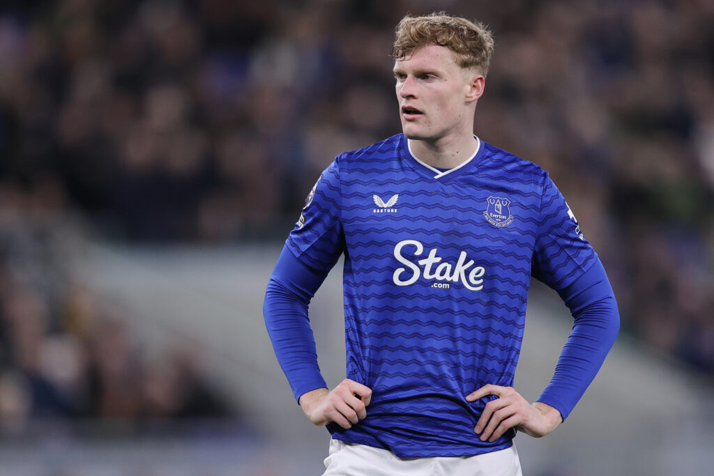 Everton defender Jarrad Branthwaite.