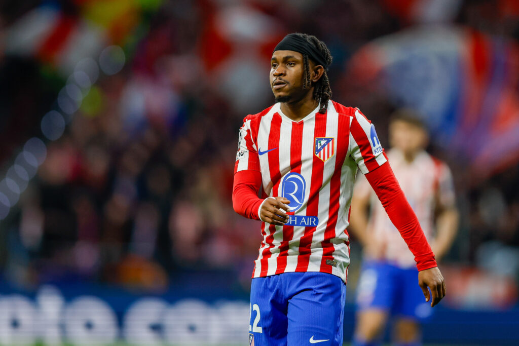 Ademola Lookman playing for Atletico Madrid.