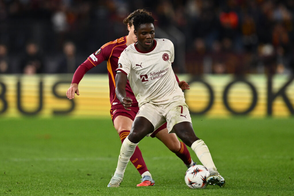 FC Midtjylland striker Franculino Dju.