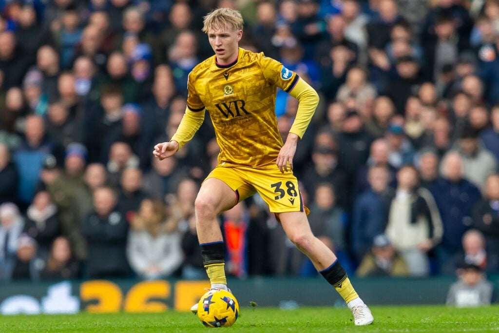 Tom Atcheson playing for Blackburn Rovers.