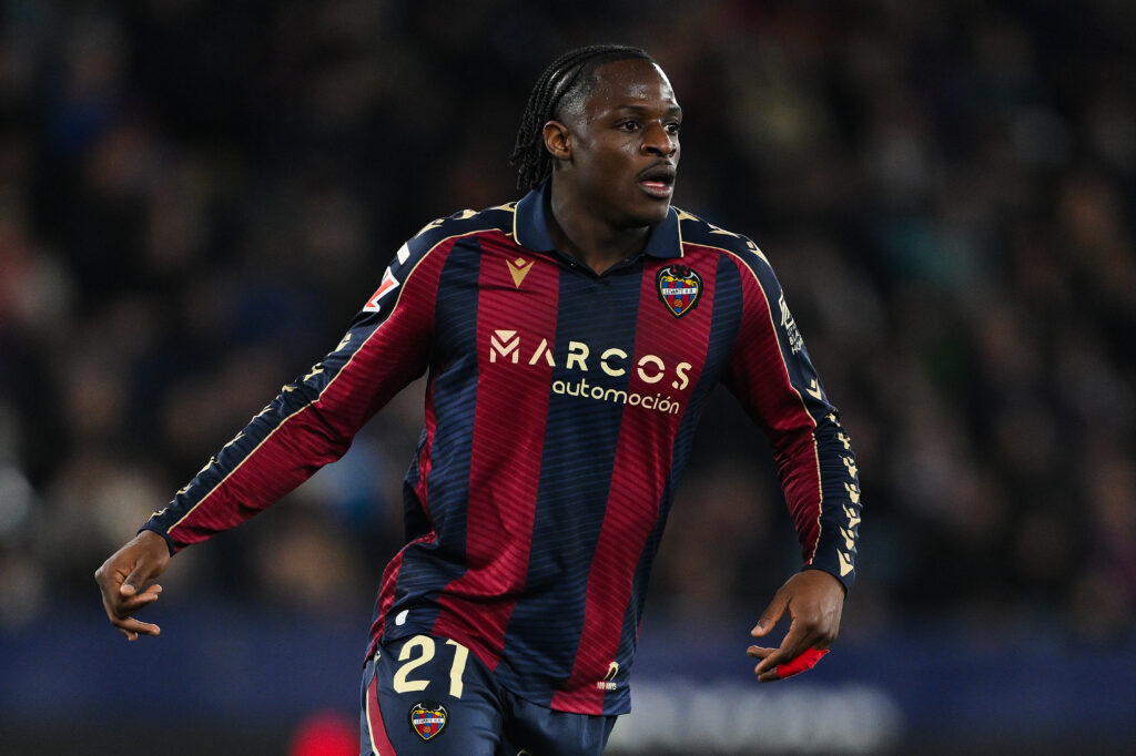 Karl Etta Eyong playing for Levante.