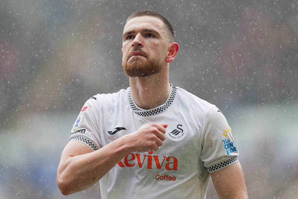 Zan Vipotnik playing for Swansea City.