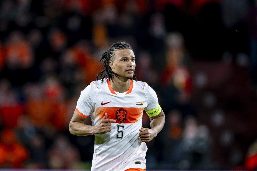 Nathan Ake playing for Netherlands.