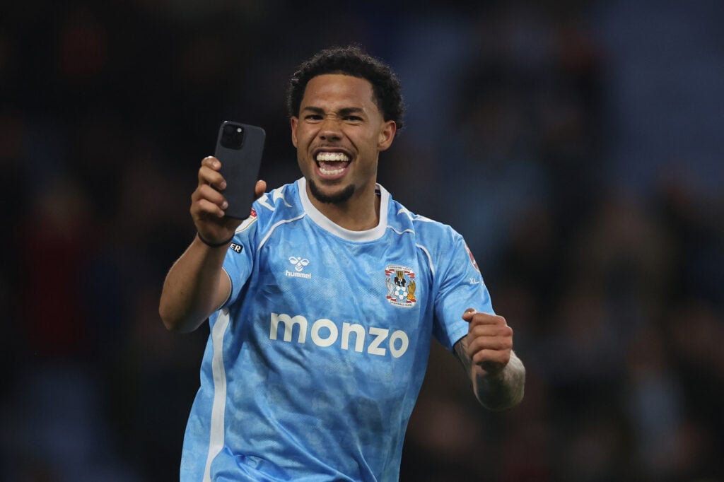 Milan van Ewijk playing for Coventry City.