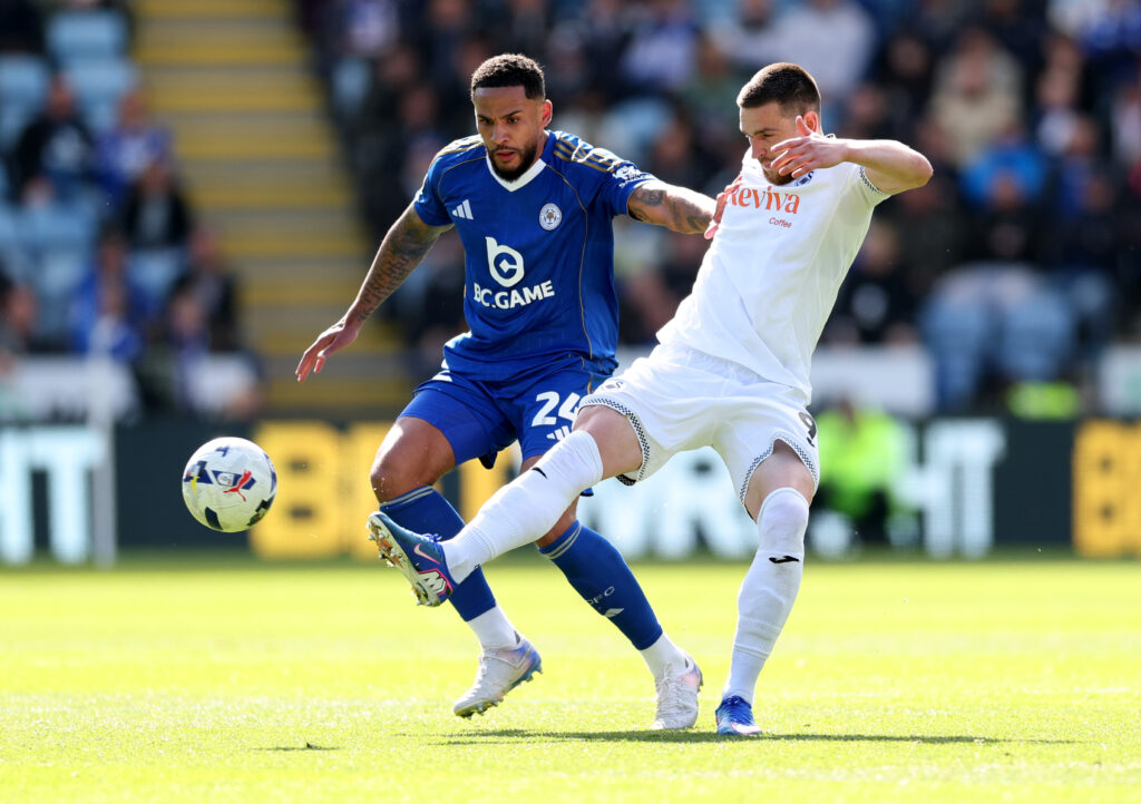 Zan Vipotnik playing for Swansea City.