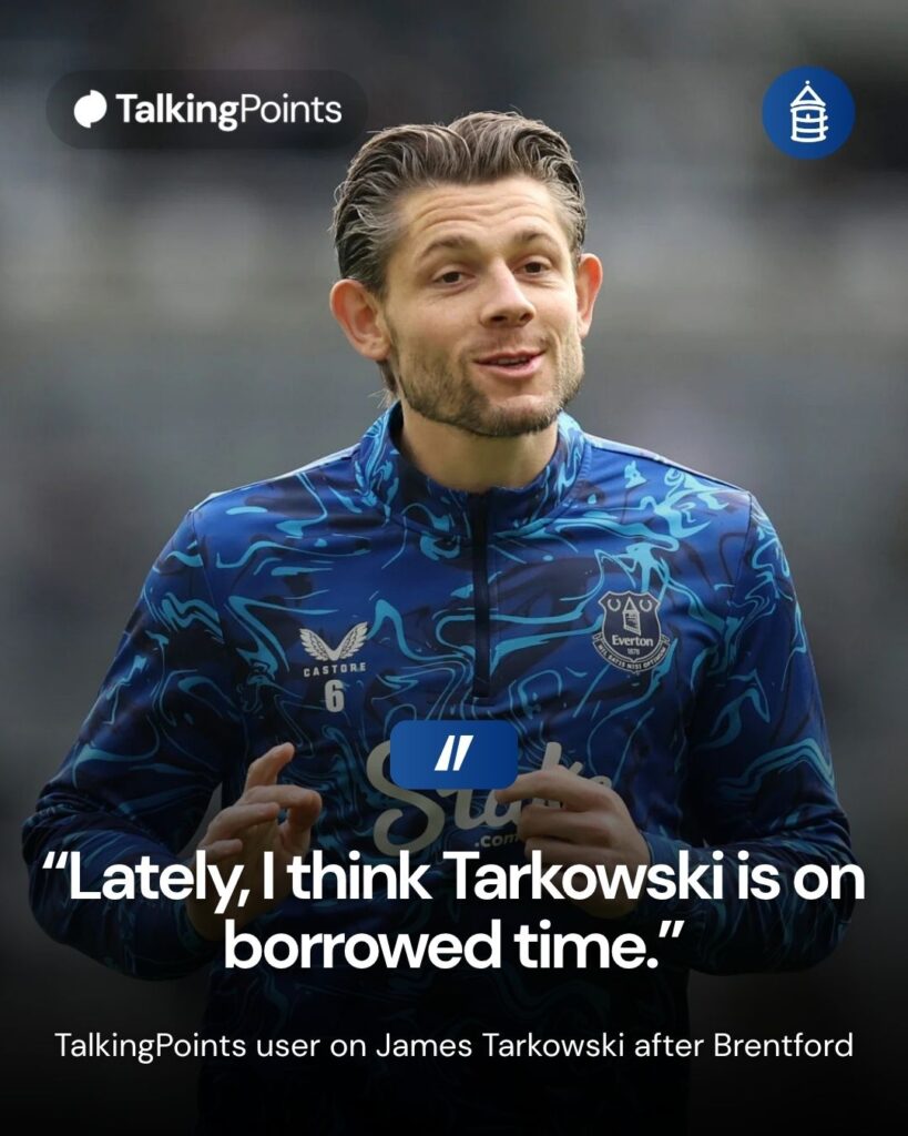 James Tarkowski of Everton looks on during the warm up prior to the Premier League match between Newcastle United and Everton.