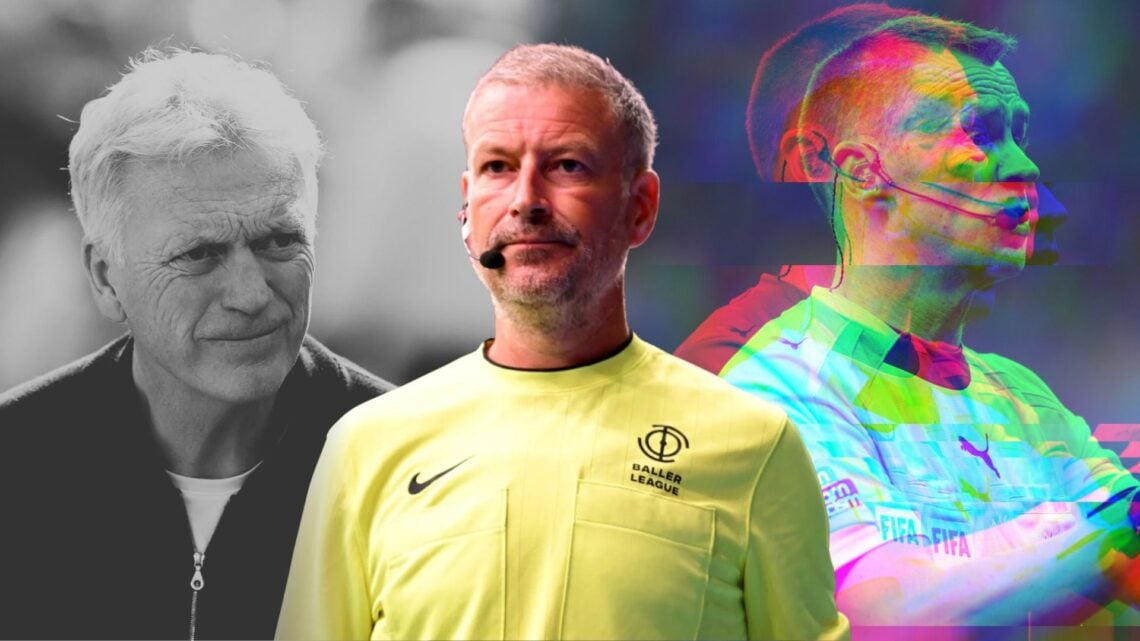 Stuart Attwell during the Premier League match between Tottenham Hotspur and Brighton and Hove Albion. Mark Clattenburg referees during Baller Leag...