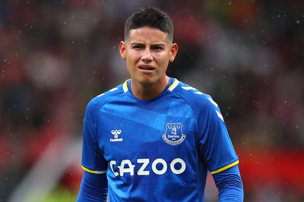 Everton star James Rodriguez.
