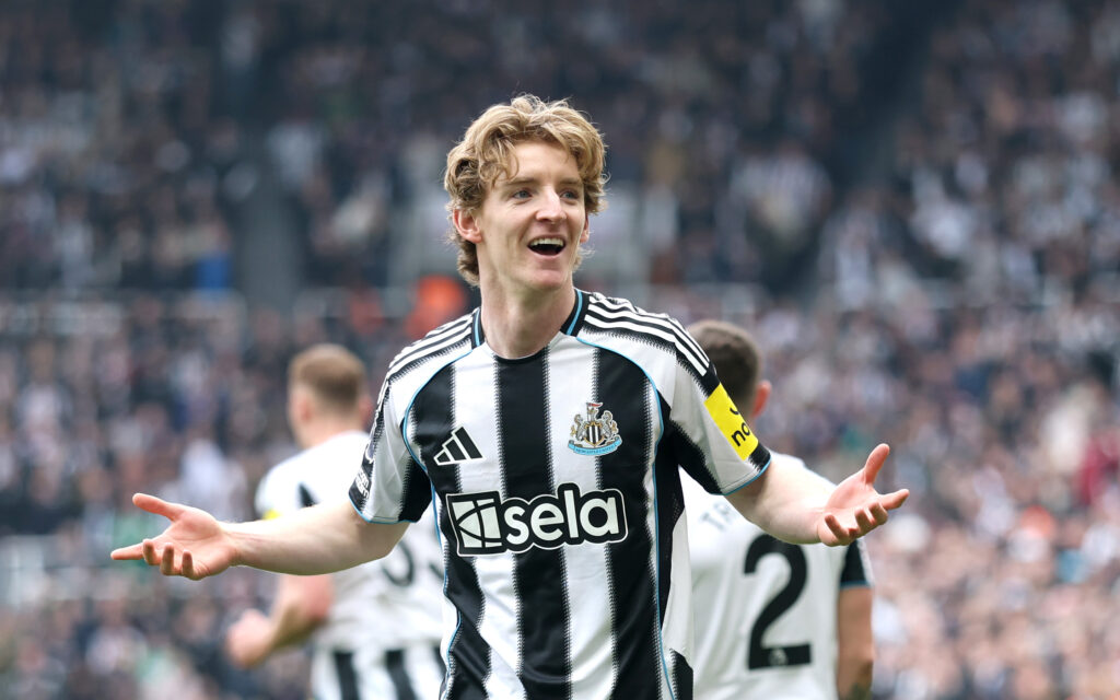 Newcastle United winger Anthony Gordon.