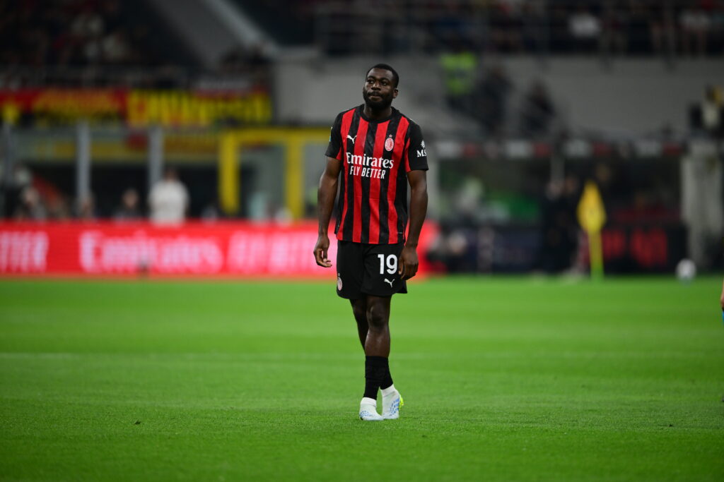 Youssef Fofana playing for AC Milan.