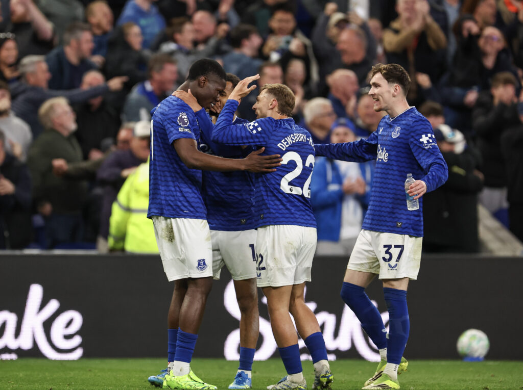 Everton players.