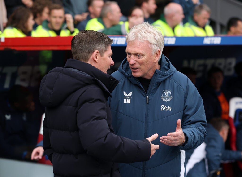 Oliver Glaser and David Moyes talk.