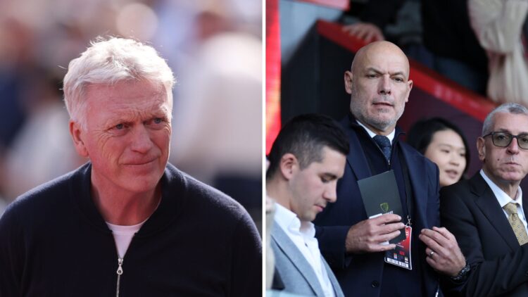 David Moyes reacts during West Ham vs Everton. Howard Webb attends an AFC Bournemouth match.