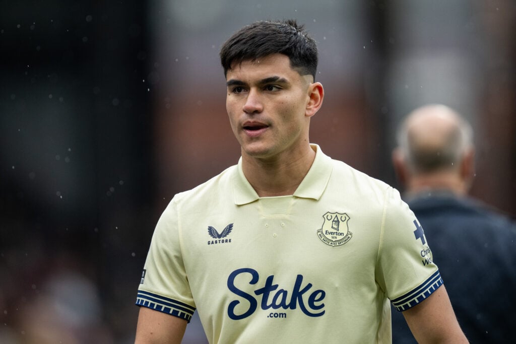 Charly Alcaraz playing for Everton.