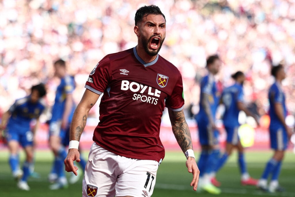 West Ham striker Taty Castellanos.