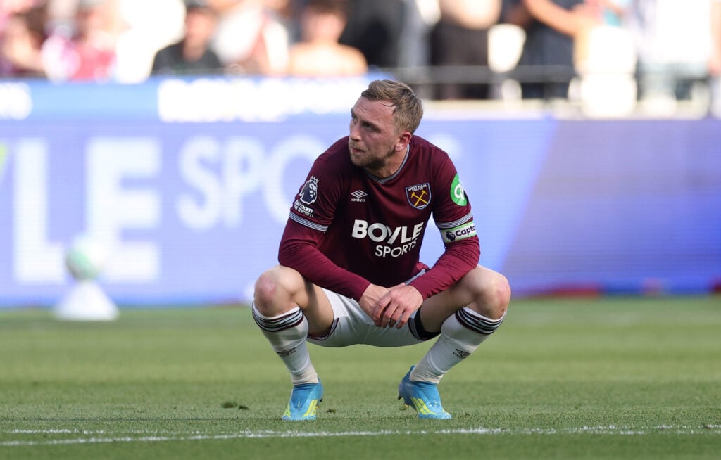 Jarrdo Bowen playing for West Ham.