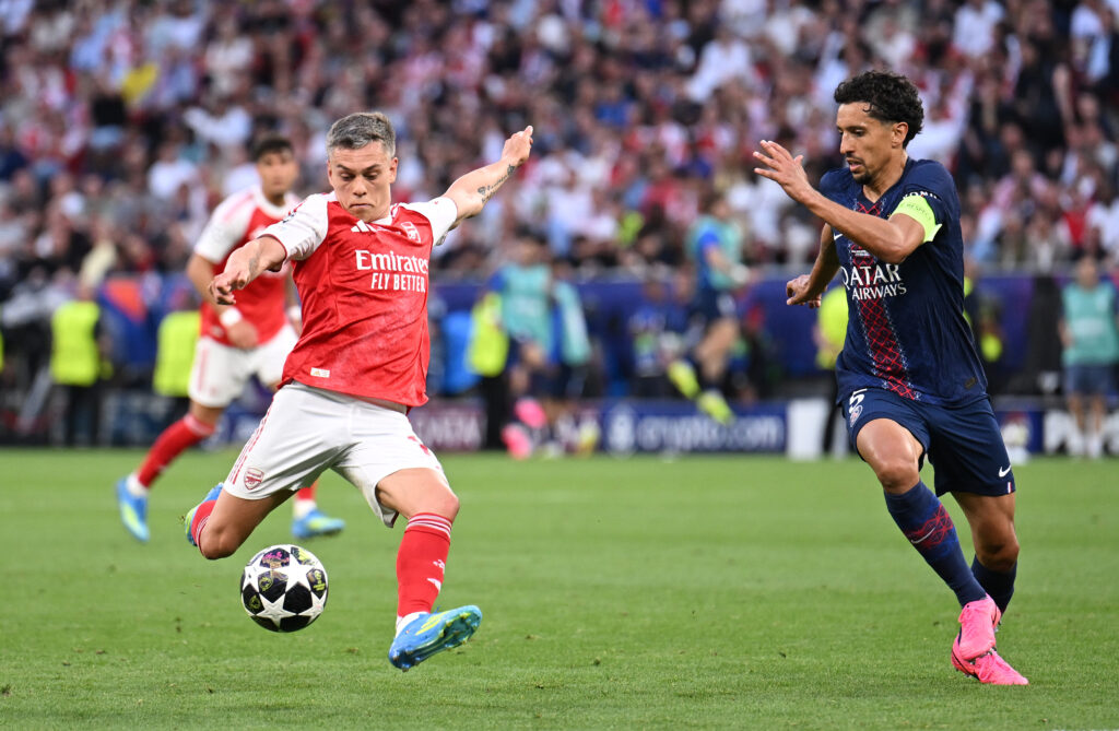 Arsenal winger Leandro Trossard.