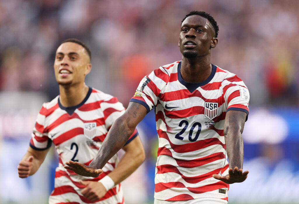 USA striker Folarin Balogun.