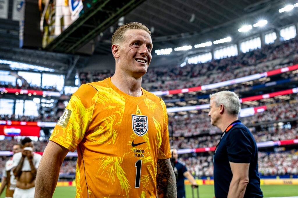 Jordan Pickford after playing for England.