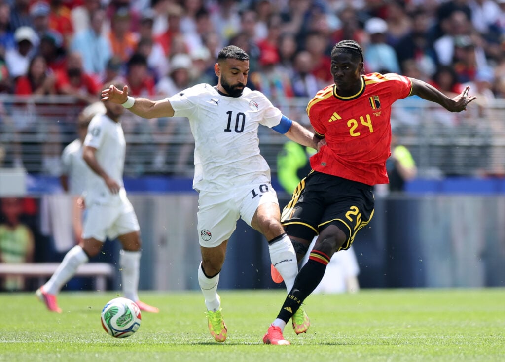 Belgium midfielder Amadou Onana.