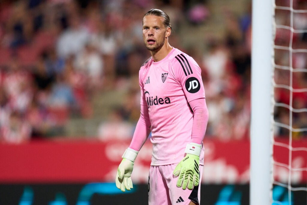 Sevilla goalkeeper Orjan Nyland.