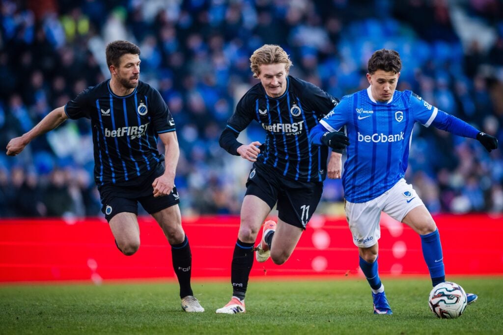 Konstantinos Karetsas playing for Genk.