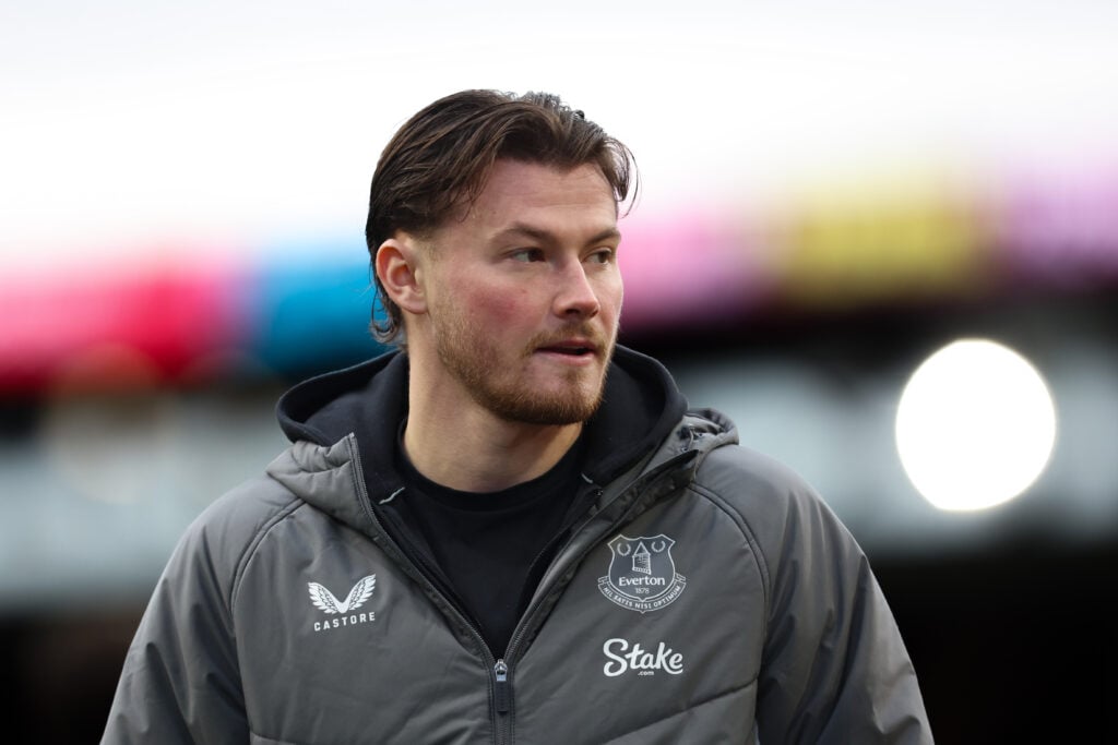 Nathan Patterson playing for Everton.
