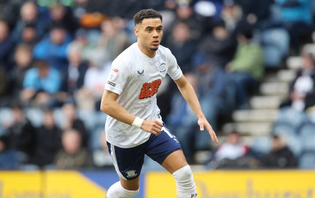 Preston forward Lewis Dobbin.