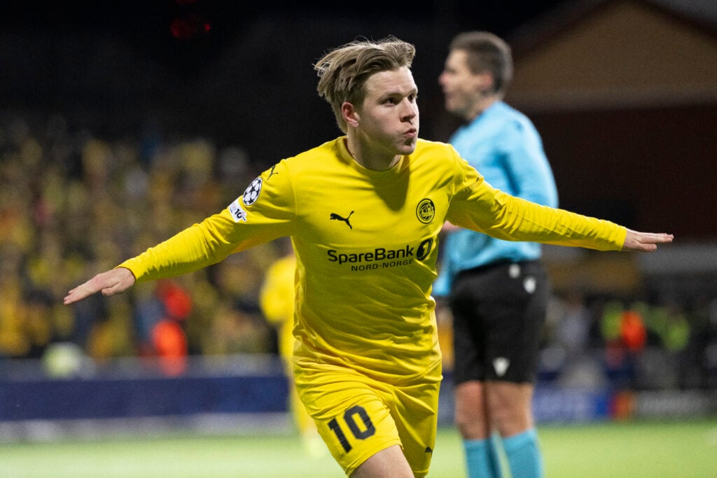Jens Petter Hauge playing for Bodo Glimt.