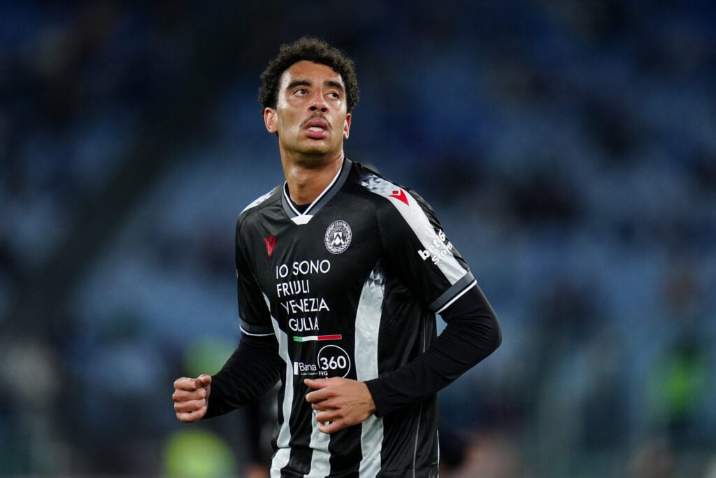 Arthur Atta playing for Udinese.