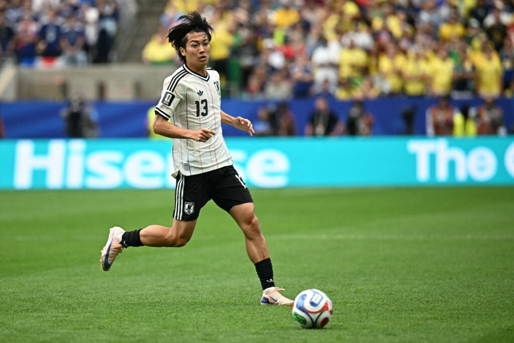 Keito Nakamura playing for Japan.