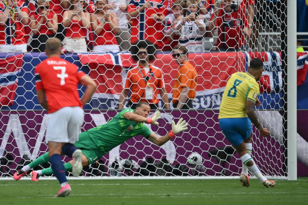 Norway goalkeeper Orjan Nyland.
